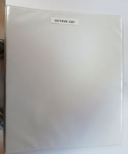 Octave-Cat 1978 manual, schematics binder